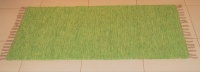 Medium Sized Handmade Green Cotton Portugese Rug